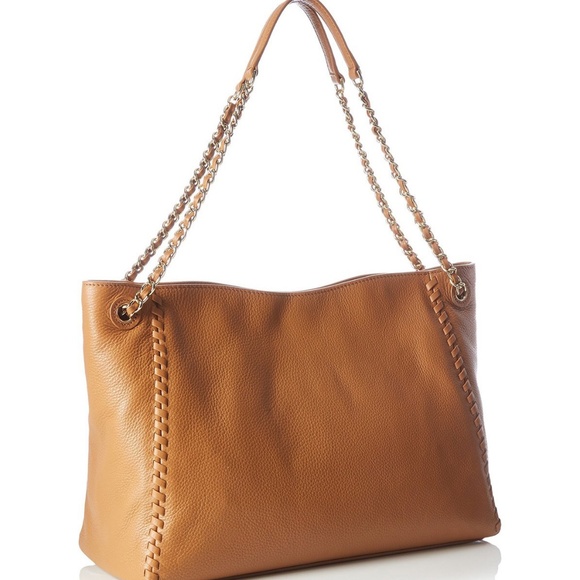 NWT Tory Burch Garnet/Red Slouchy Shoulder Tote - Picture 4 of 7